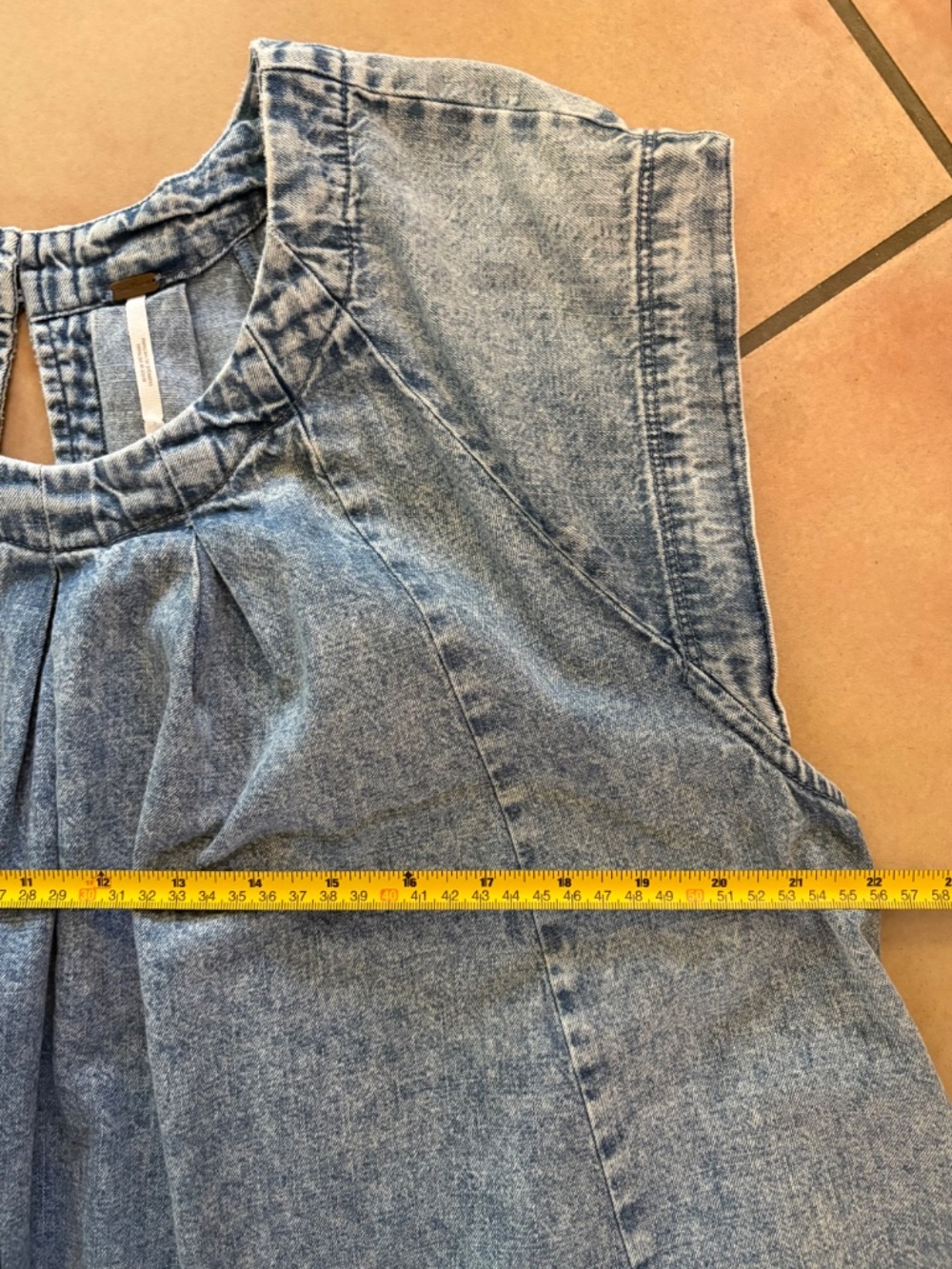 Free People Light Blue Denim Mini Dress - Picture 6 of 6